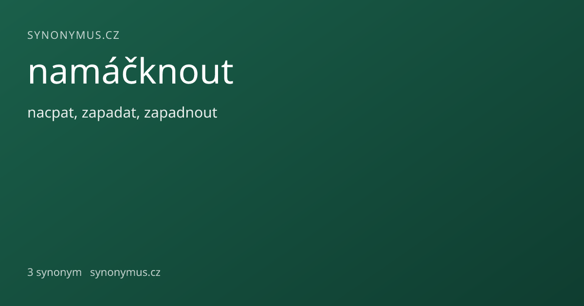 Náhled odkazu: namáčknout