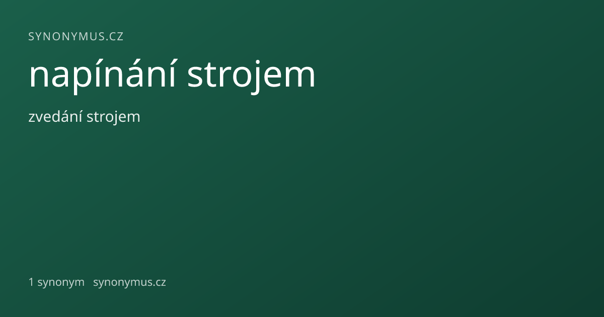 Náhled odkazu: napínání strojem