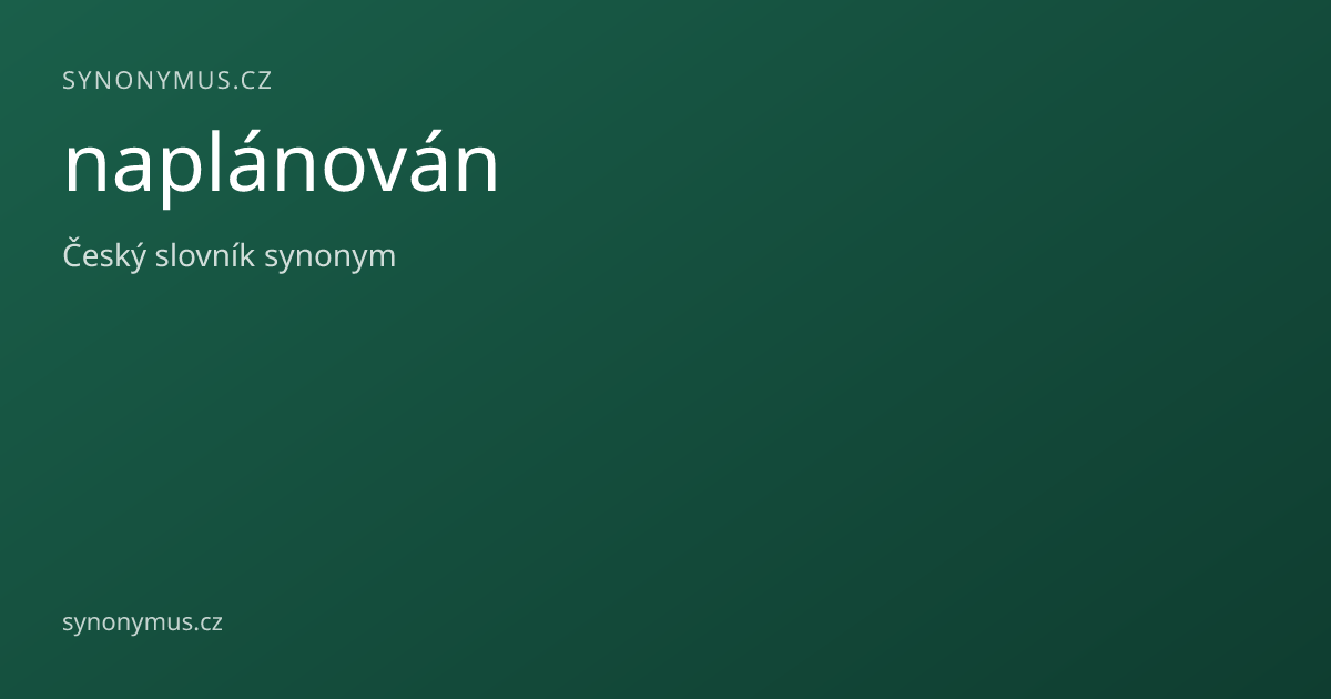 Náhled odkazu: naplánován