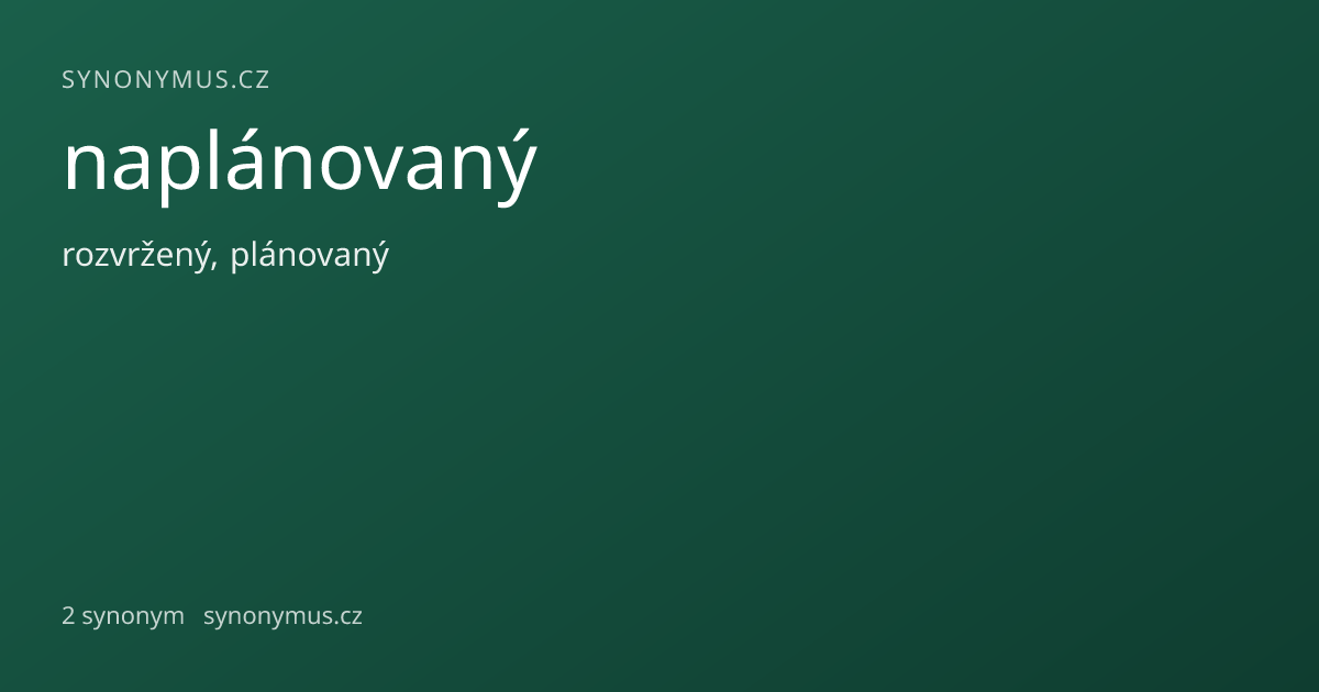Náhled odkazu: naplánovaný