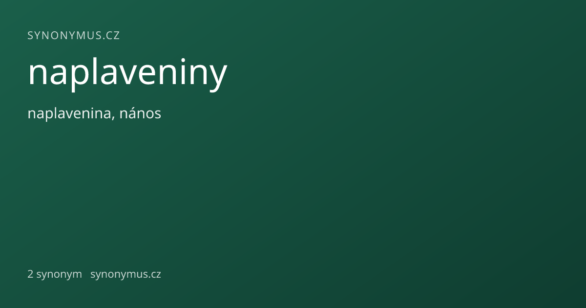 Náhled odkazu: naplaveniny