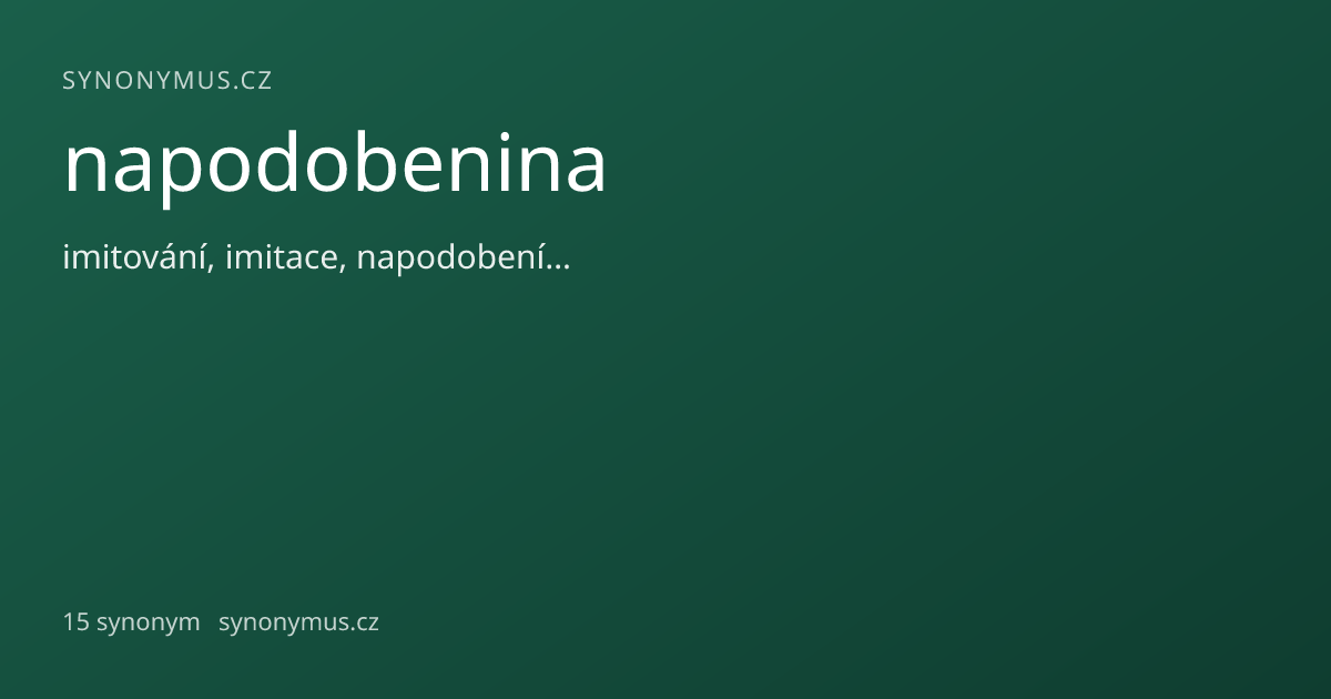 Náhled odkazu: napodobenina