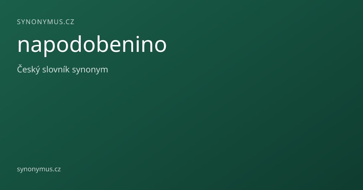 Náhled odkazu: napodobenino