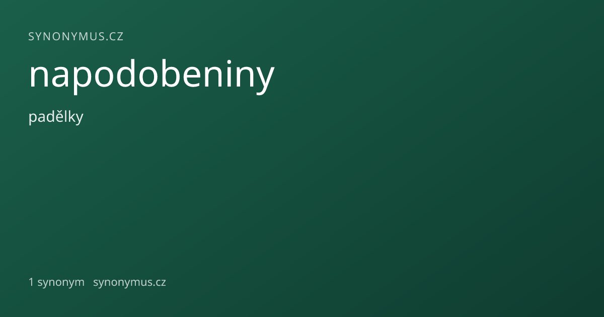 Náhled odkazu: napodobeniny