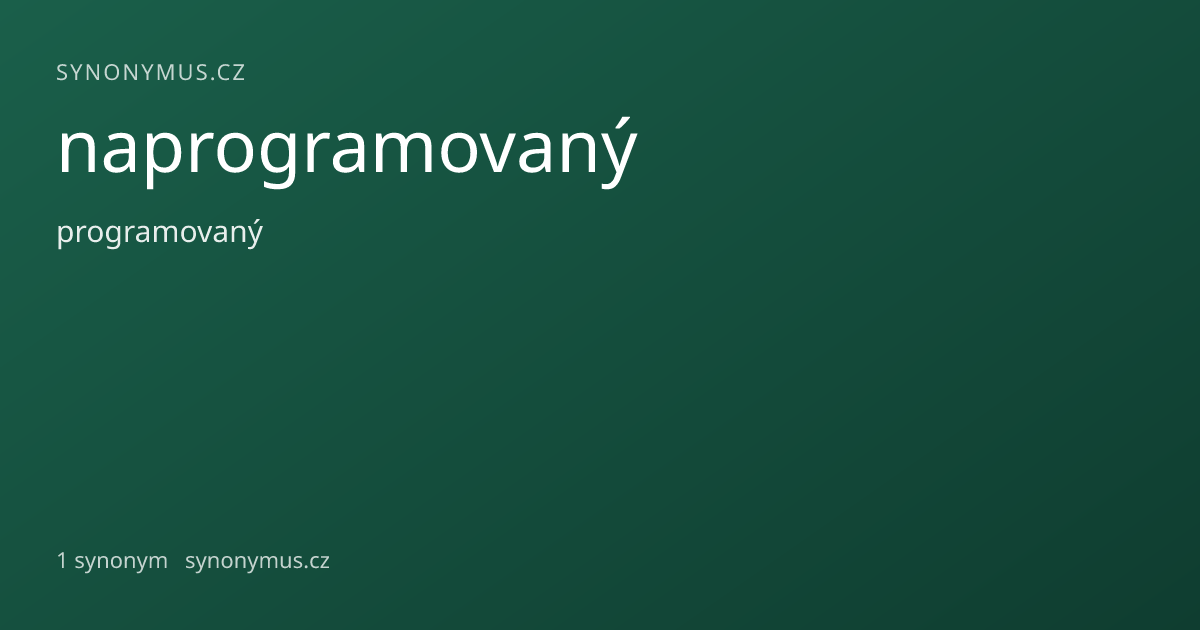 Náhled odkazu: naprogramovaný