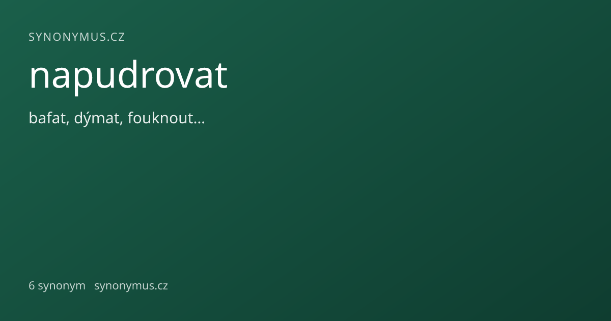 Náhled odkazu: napudrovat