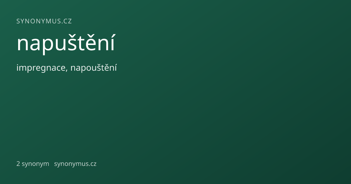 Náhled odkazu: napuštění
