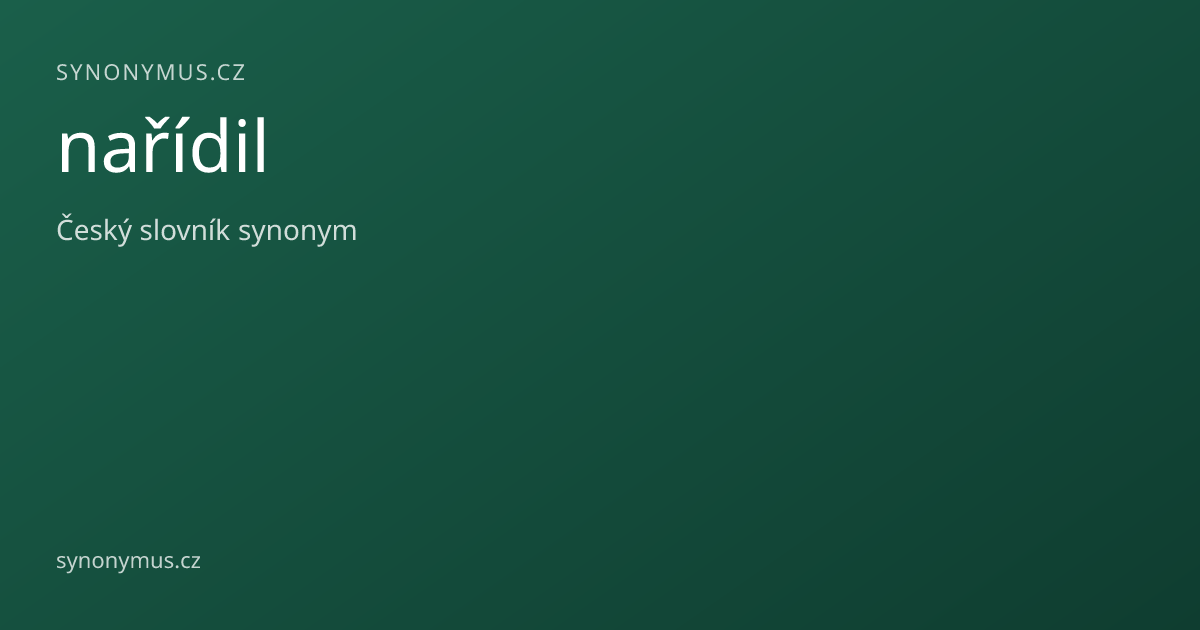 Náhled odkazu: nařídil