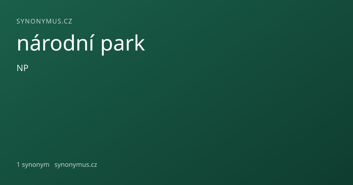 Náhled odkazu: národní park