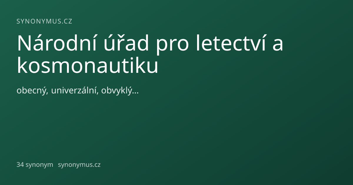 Náhled odkazu: Národní úřad pro letectví a kosmonautiku
