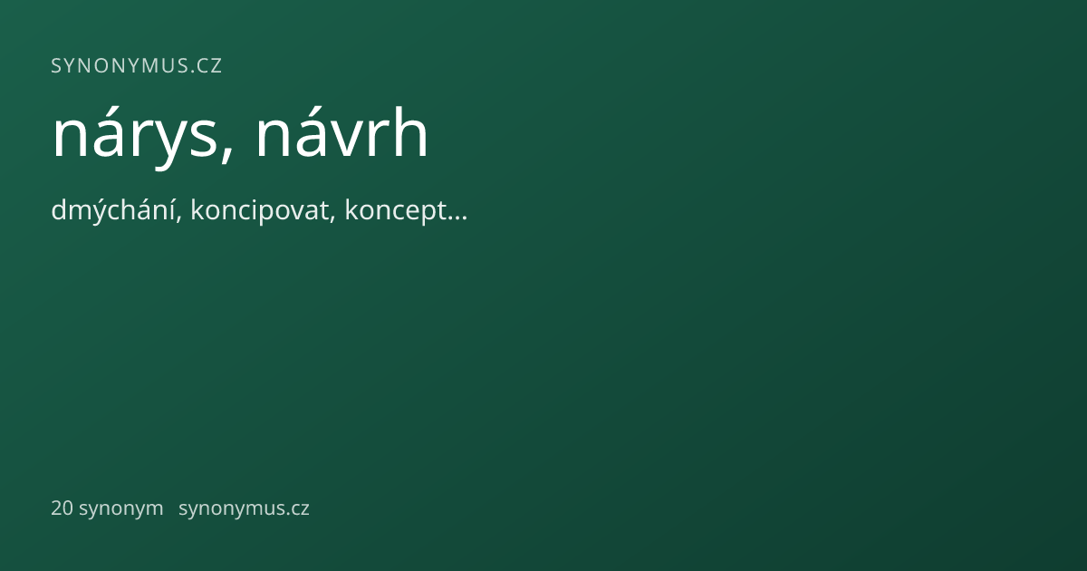 Náhled odkazu: nárys, návrh
