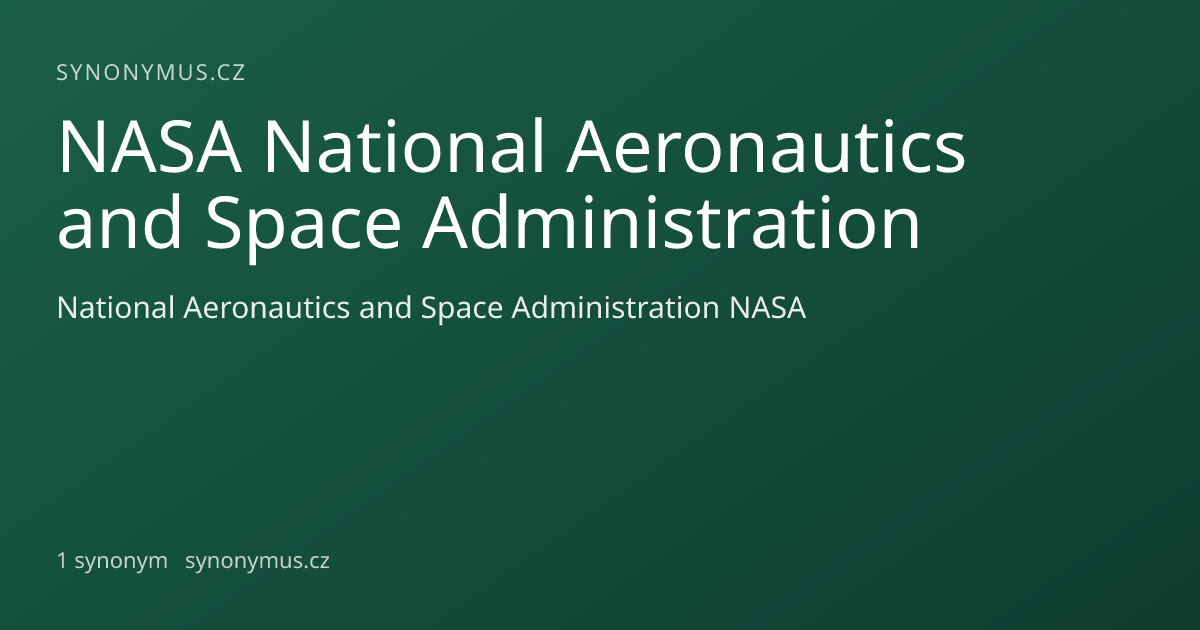 Náhled odkazu: NASA National Aeronautics and Space Administration