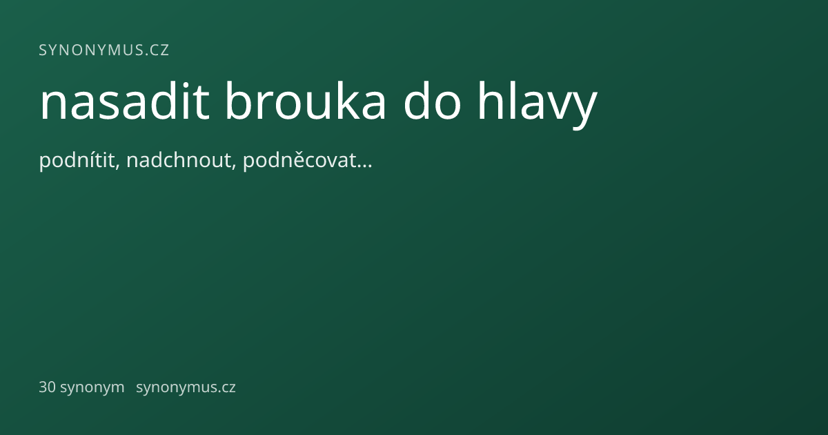 Náhled odkazu: nasadit brouka do hlavy