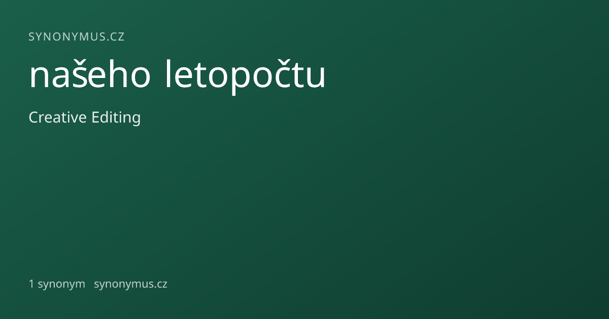 Náhled odkazu: našeho letopočtu