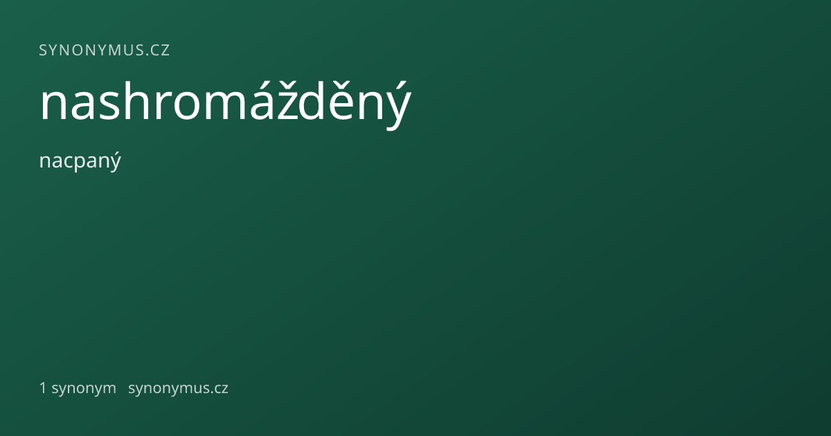 Náhled odkazu: nashromážděný
