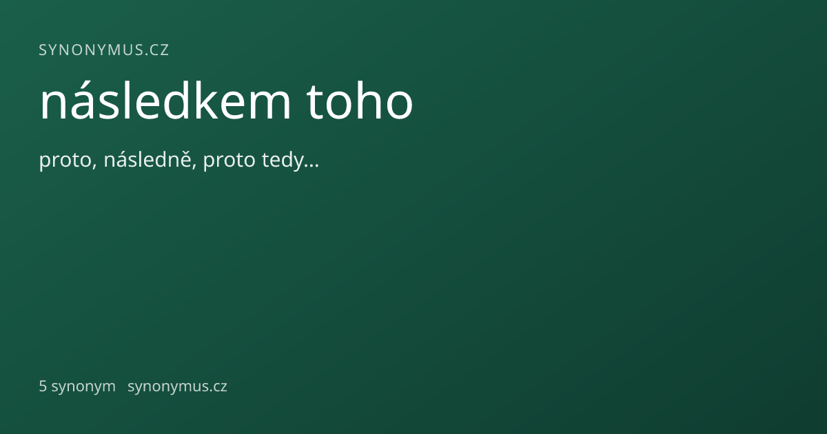 Náhled odkazu: následkem toho