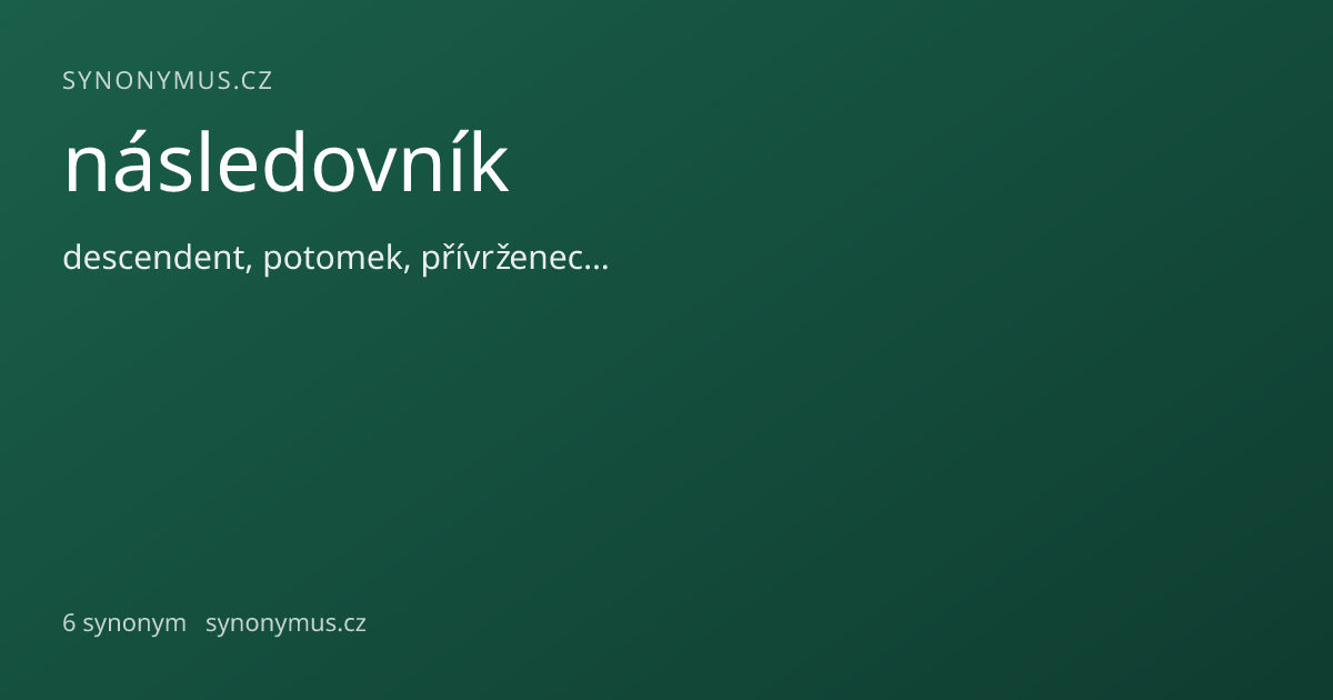 Náhled odkazu: následovník