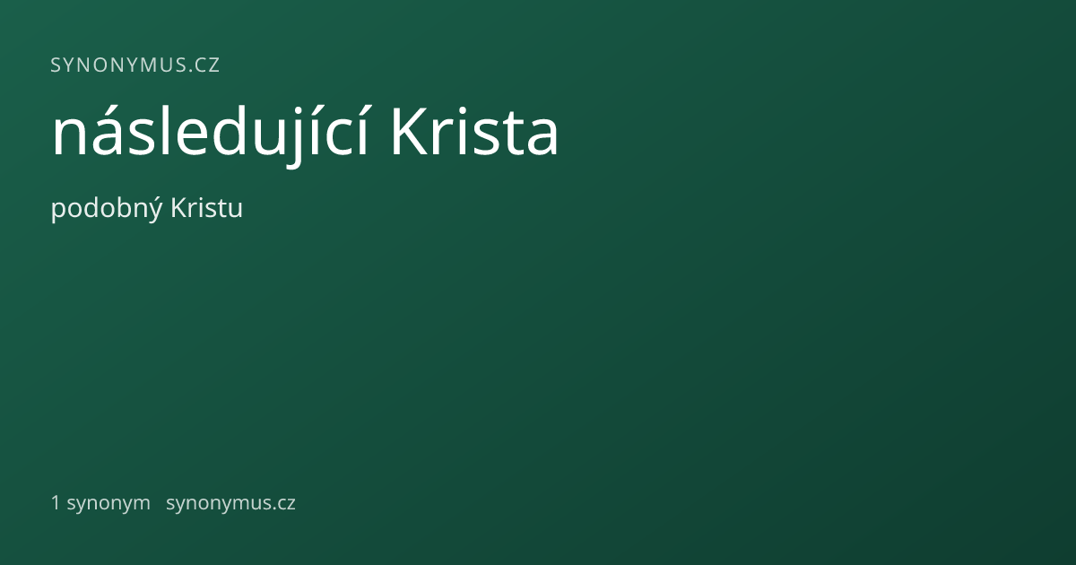 Náhled odkazu: následující Krista