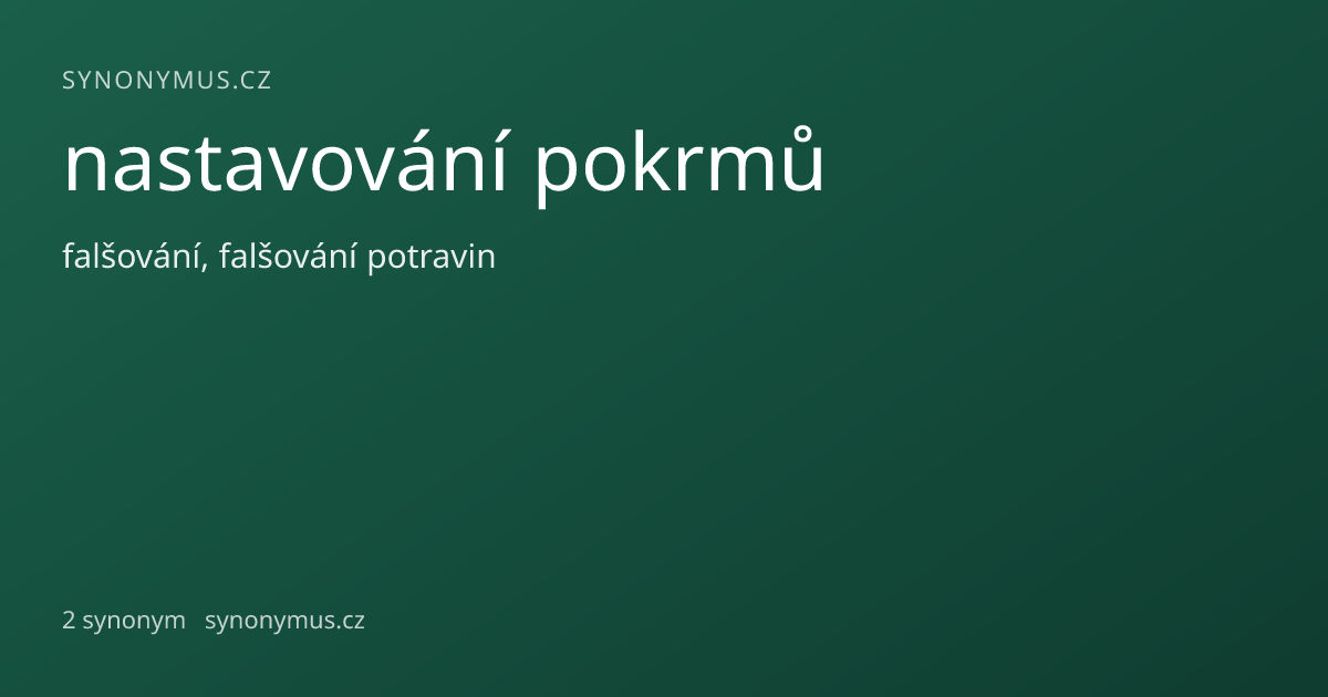 Náhled odkazu: nastavování pokrmů