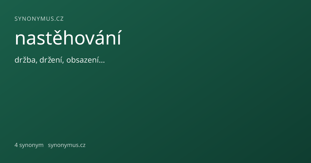 Náhled odkazu: nastěhování