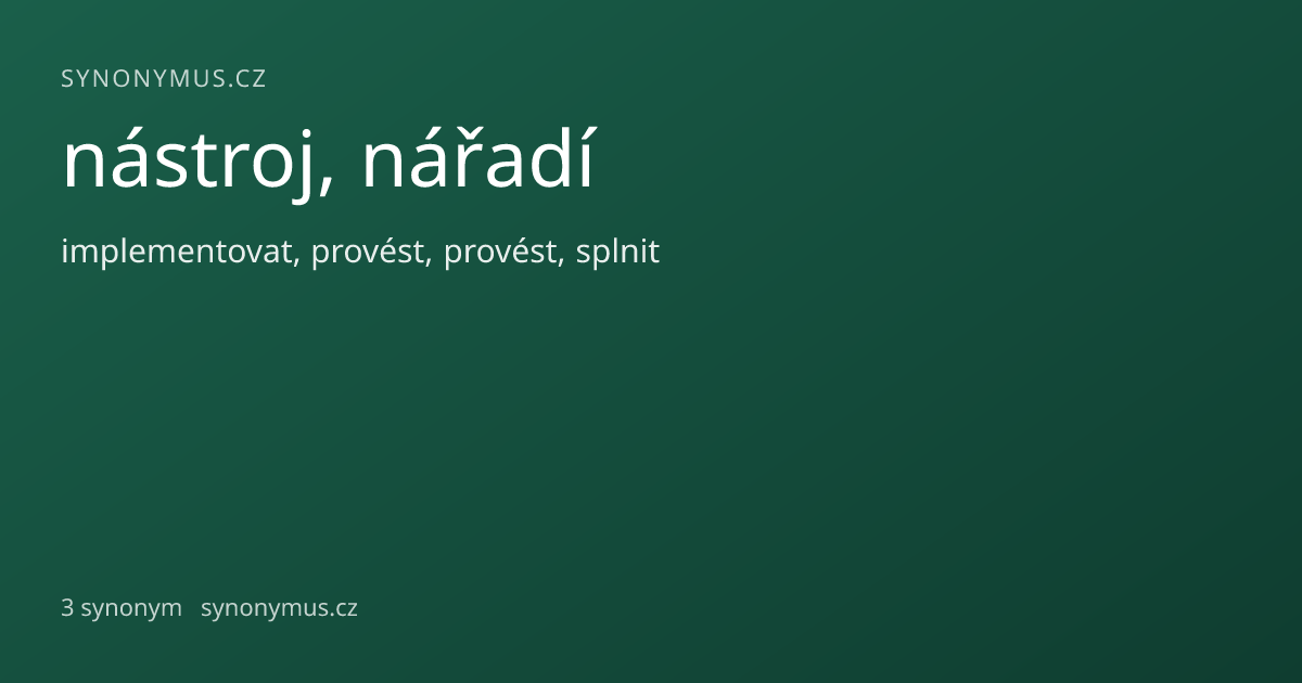 Náhled odkazu: nástroj, nářadí