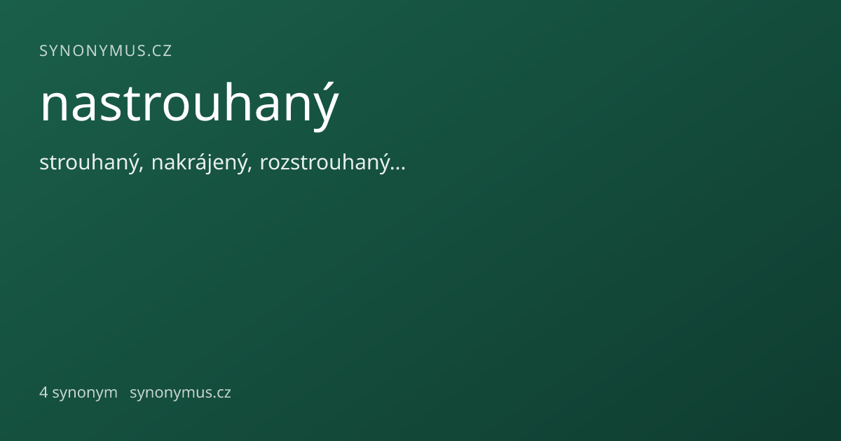 Náhled odkazu: nastrouhaný