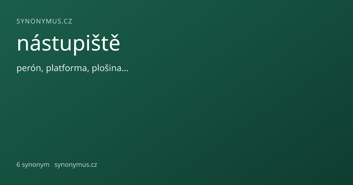 Náhled odkazu: nástupiště