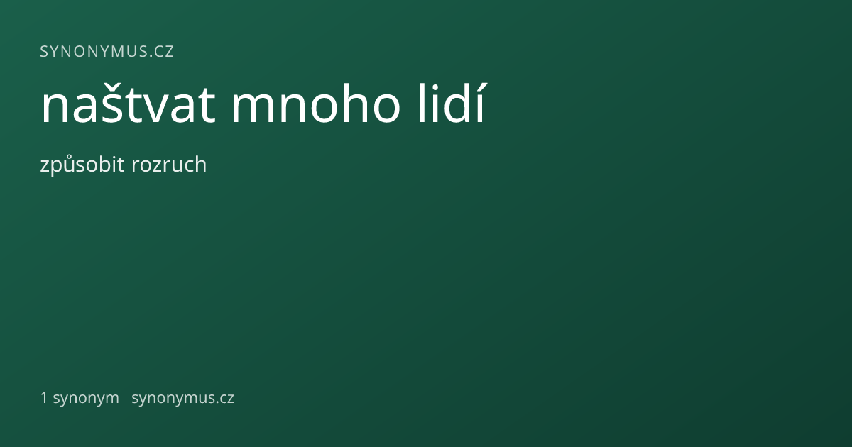 Náhled odkazu: naštvat mnoho lidí