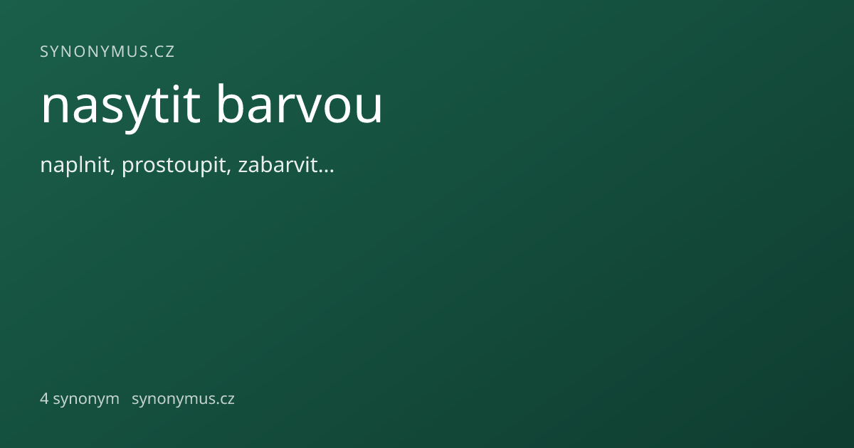 Náhled odkazu: nasytit barvou
