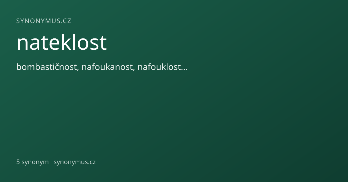 Náhled odkazu: nateklost