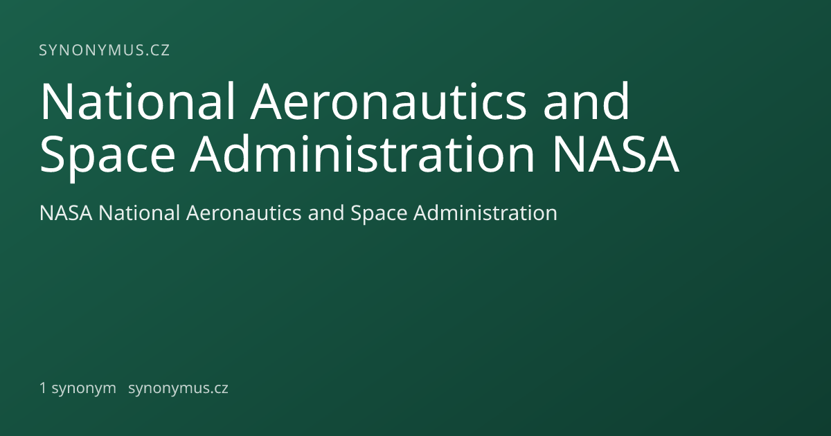 Náhled odkazu: National Aeronautics and Space Administration NASA