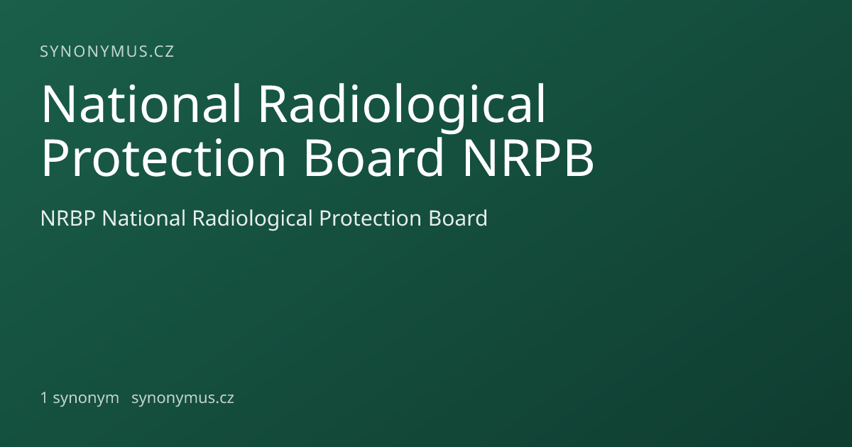 Náhled odkazu: National Radiological Protection Board NRPB