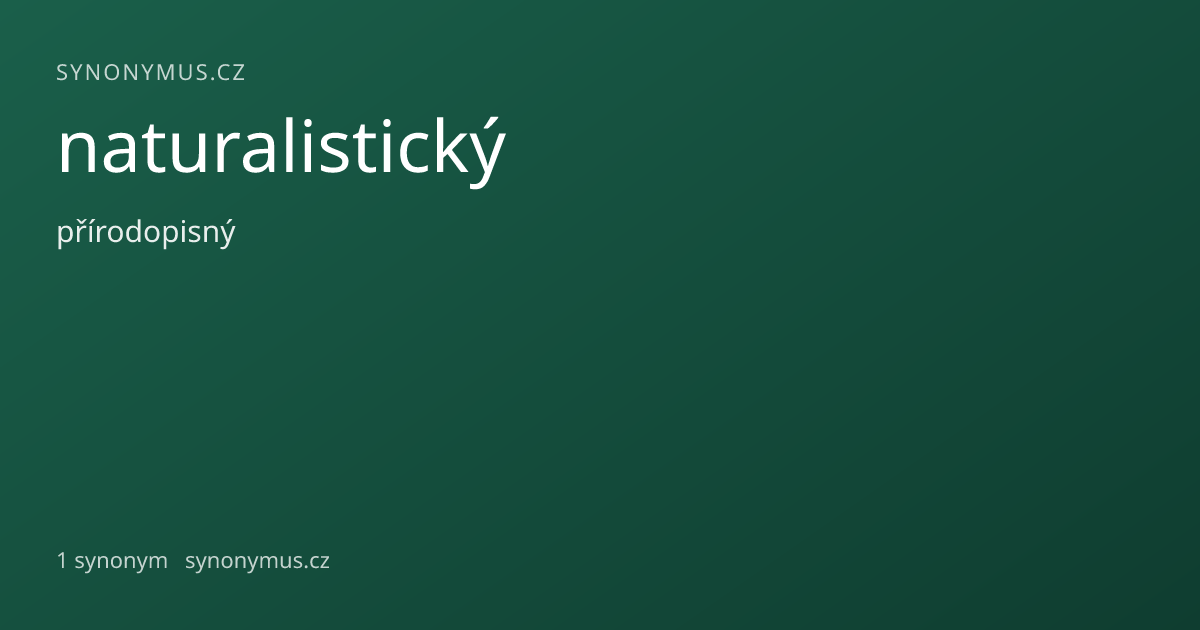 Náhled odkazu: naturalistický