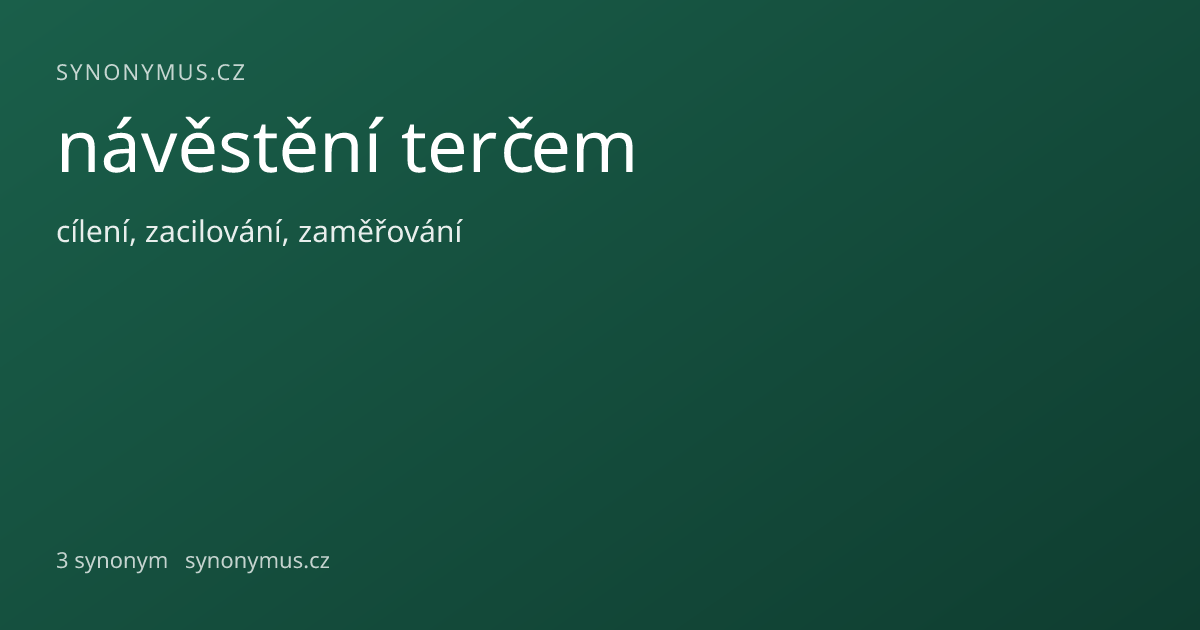 Náhled odkazu: návěstění terčem
