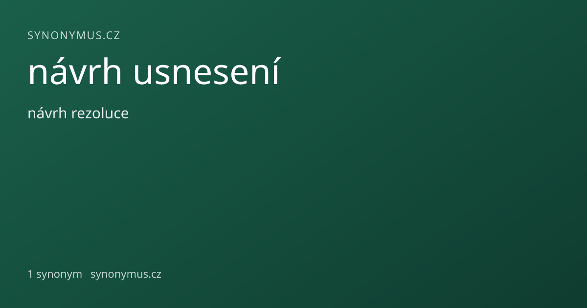 Náhled odkazu: návrh usnesení