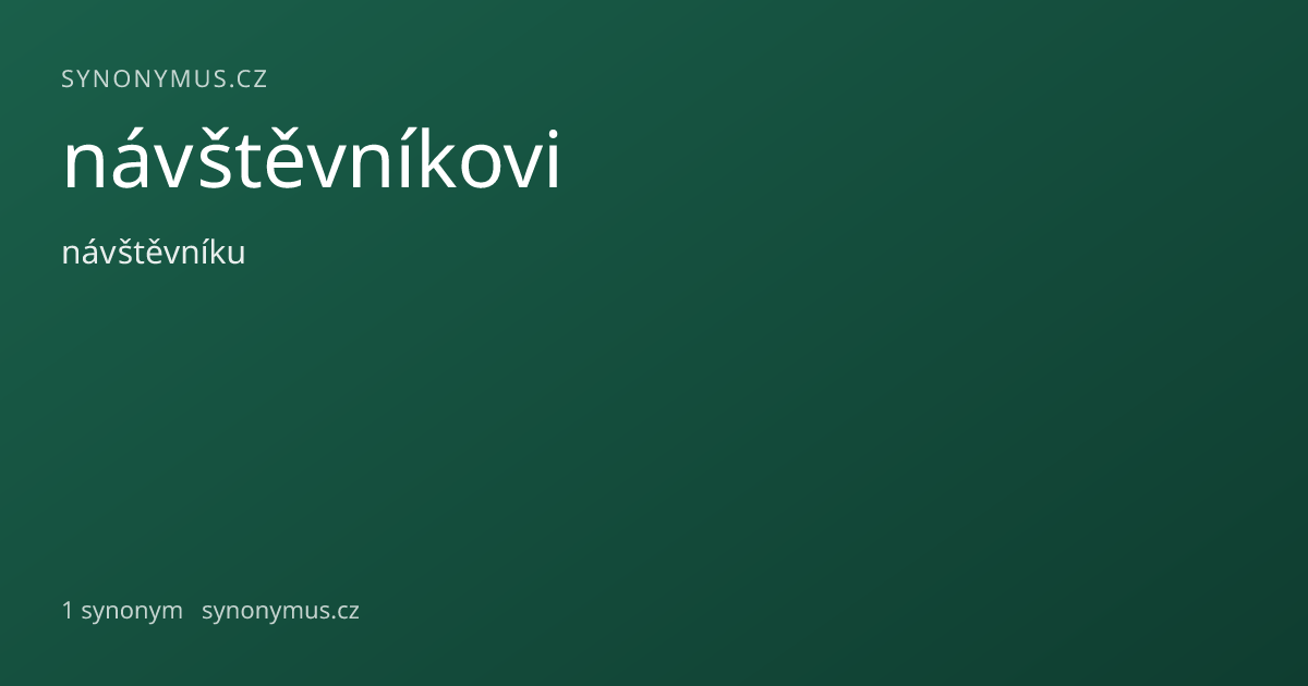 Náhled odkazu: návštěvníkovi