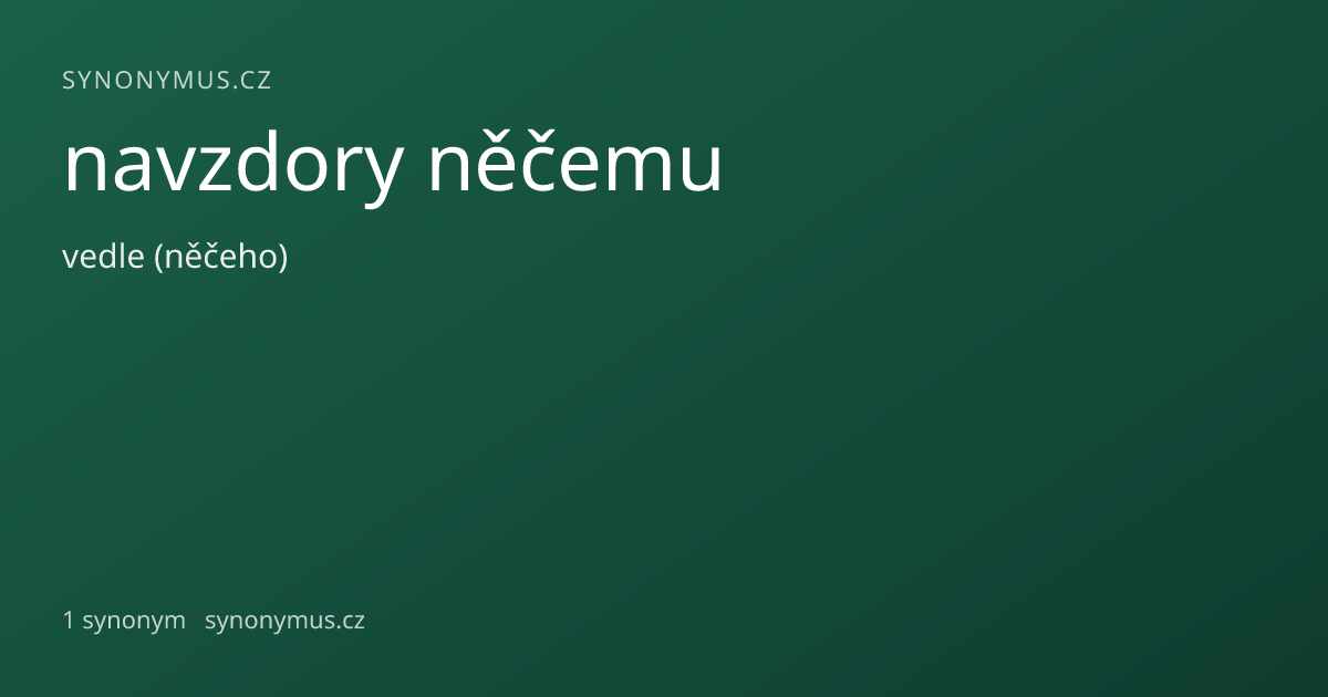 Náhled odkazu: navzdory něčemu