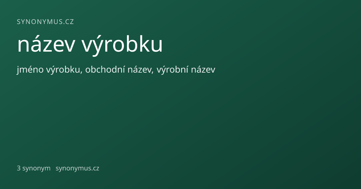 Náhled odkazu: název výrobku