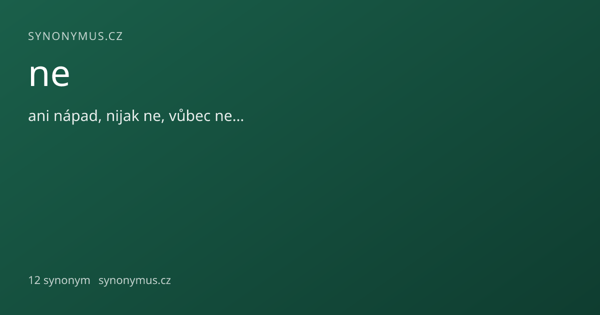 Náhled odkazu: ne