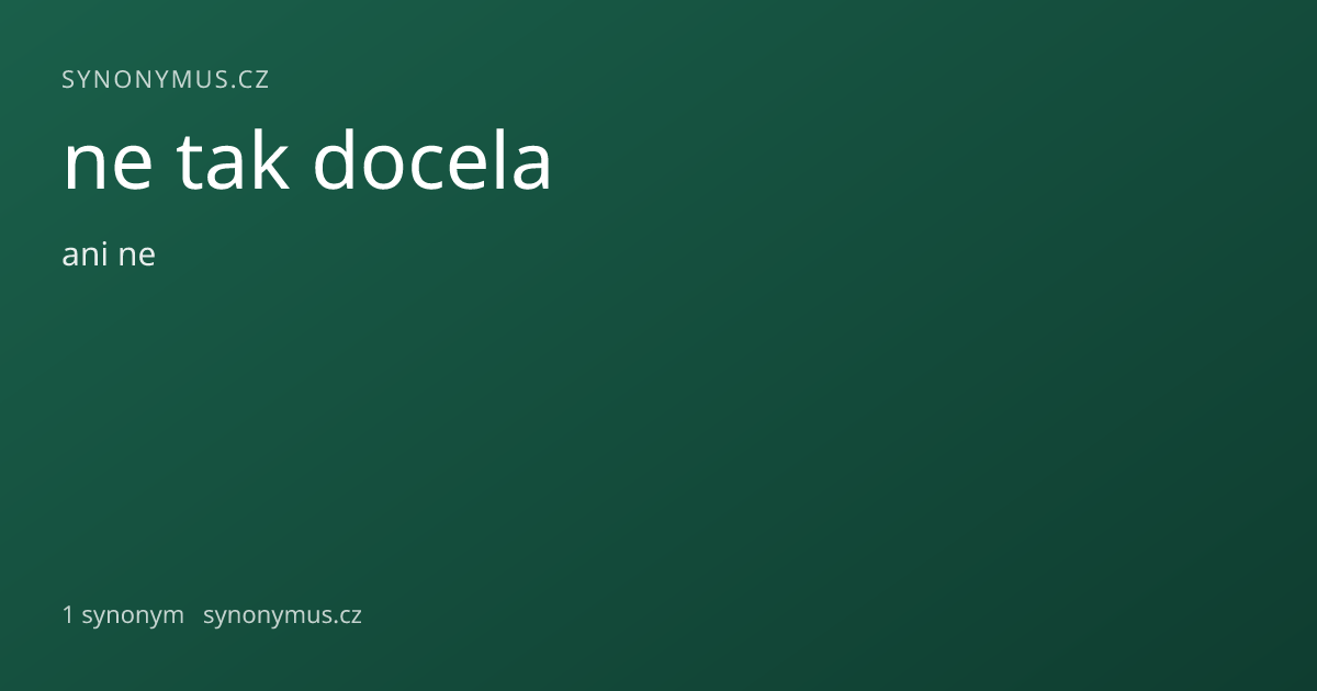 Náhled odkazu: ne tak docela