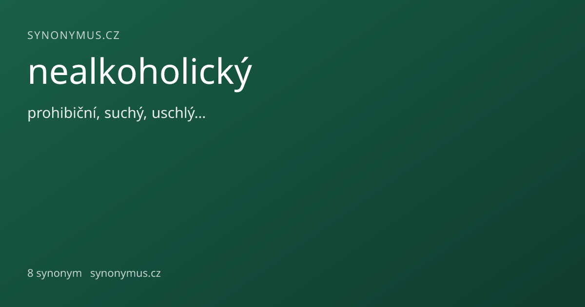 Náhled odkazu: nealkoholický