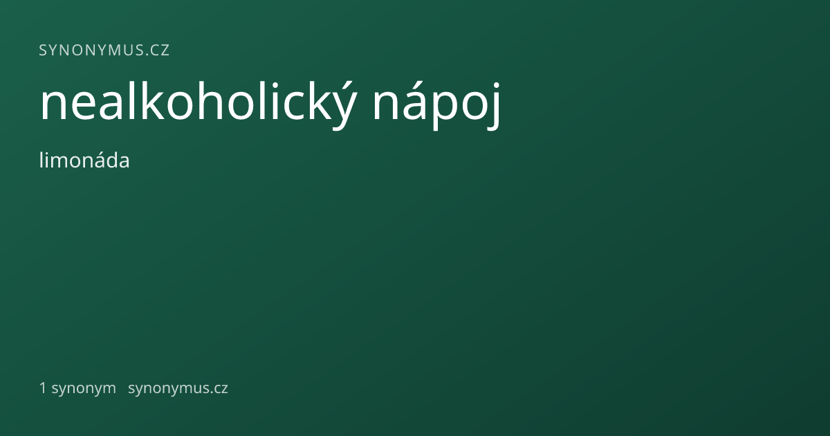 Náhled odkazu: nealkoholický nápoj