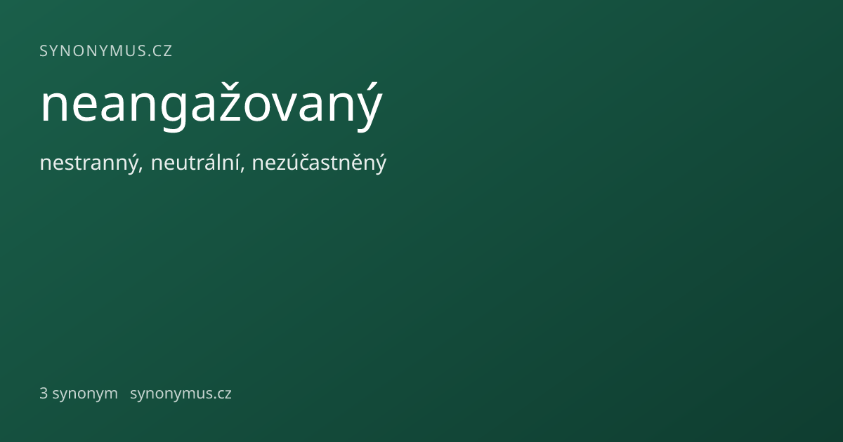 Náhled odkazu: neangažovaný