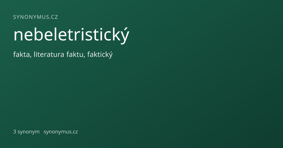 Náhled odkazu: nebeletristický