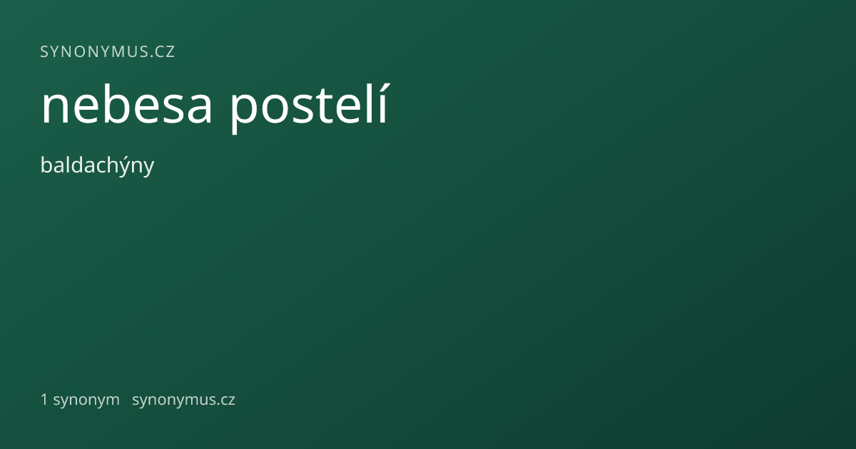 Náhled odkazu: nebesa postelí