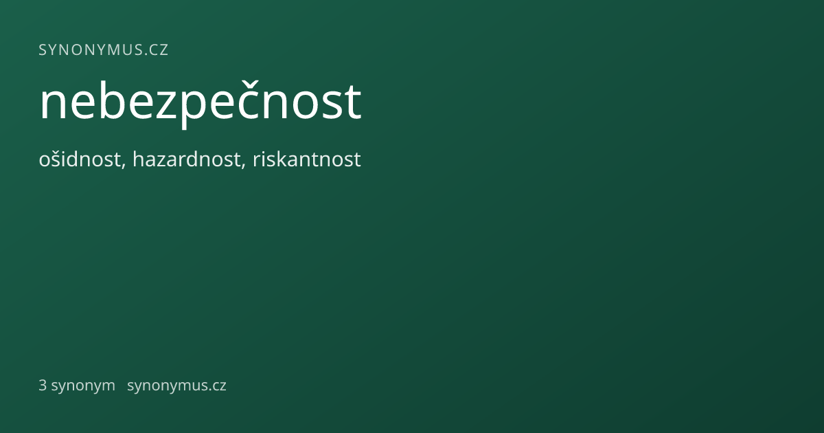 Náhled odkazu: nebezpečnost