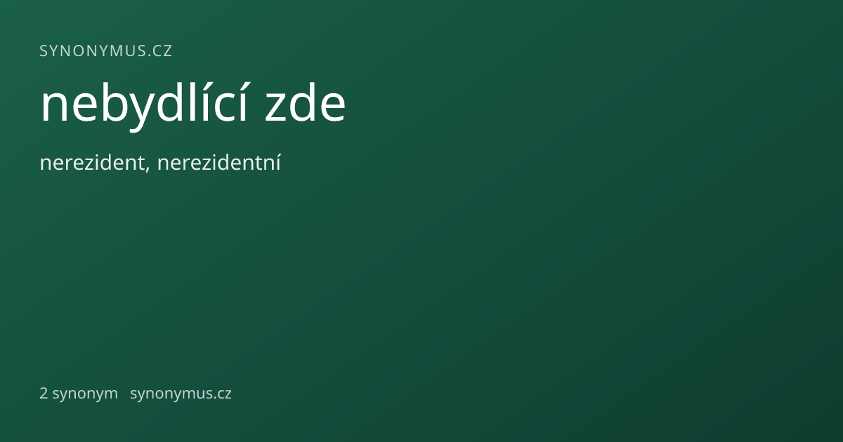 Náhled odkazu: nebydlící zde