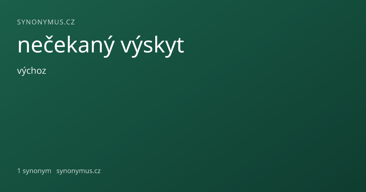 Náhled odkazu: nečekaný výskyt