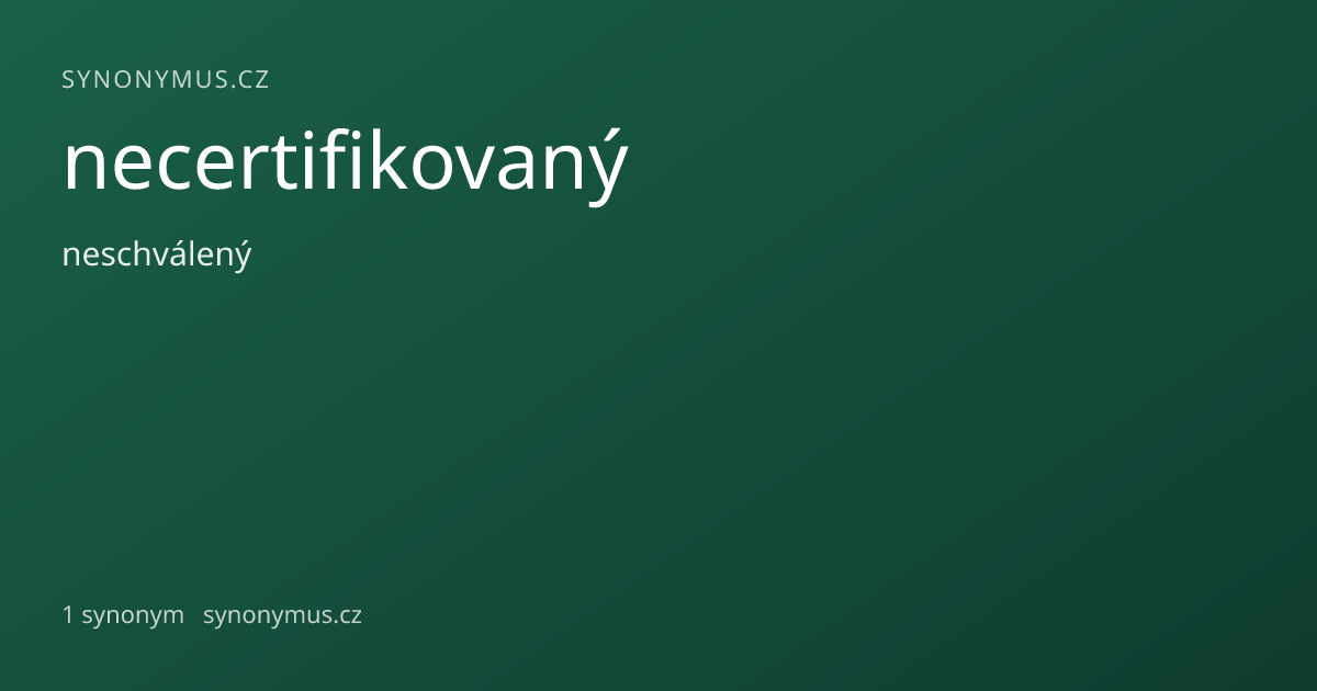 Náhled odkazu: necertifikovaný