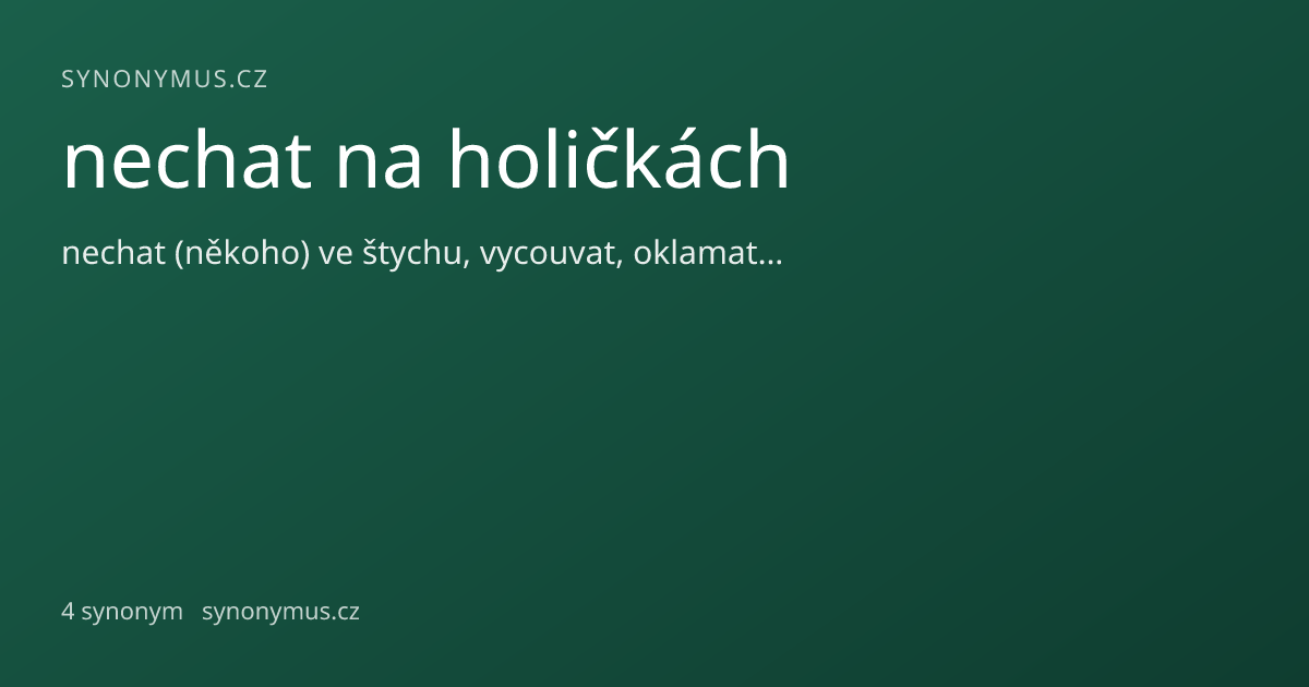 Náhled odkazu: nechat na holičkách